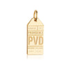 Gold USA Charm, PVD Providence Luggage Tag - JET SET CANDY  (1720187093050)