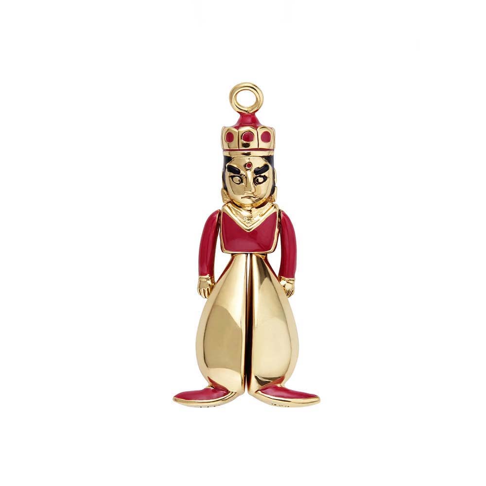 Gold India Charm, Indian Rajasthan Puppet - JET SET CANDY  (6739848429752)