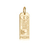 Saint Petersburg Russia LED Luggage Tag Charm Gold