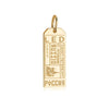 Saint Petersburg Russia LED Luggage Tag Charm Solid Gold