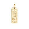 Solid Gold Vermeil Russia Charm, LED Saint Petersburg Luggage Tag - JET SET CANDY  (1720192073786)