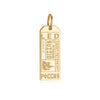 Gold Vermeil Russia Charm, LED Saint Petersburg Luggage Tag - JET SET CANDY  (1720192073786)