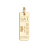 Gold Texas Charm, SAT San Antonio Luggage Tag - JET SET CANDY  (1720182964282)