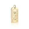 Solid Gold San Francisco Charm, SFO Luggage Tag - JET SET CANDY  (1766917472314)
