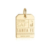 Solid Gold USA Charm, SAF Santa Fe Luggage Tag - JET SET CANDY  (1720182439994)