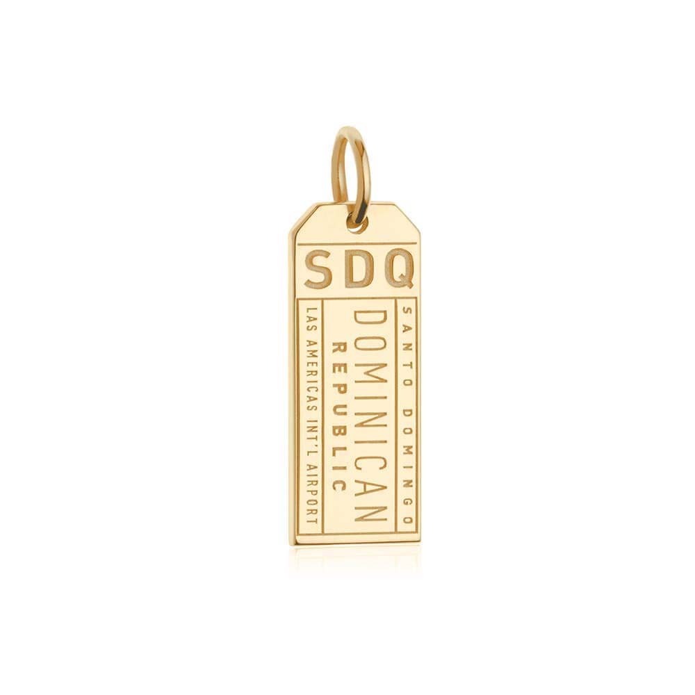 Jet Set Candy Ewr New Jersey Luggage Tag Charm - Gold