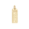 Solid Gold SDQ Santo Domingo DR Luggage Tag Charm - JET SET CANDY  (4601001803864)