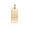 Solid Gold USA Charm, SAV Savannah Luggage Tag - JET SET CANDY  (1720187486266)