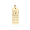 Solid Gold Singapore Charm, SIN Luggage Tag - JET SET CANDY (7781899895032)