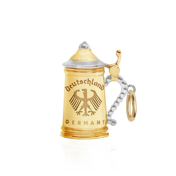 Beer Stein Charm Germany Solid Gold