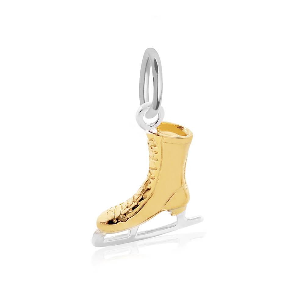 Gold Ice Skate Charm (4804729569368)