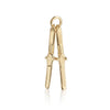 Skis Charm Gold