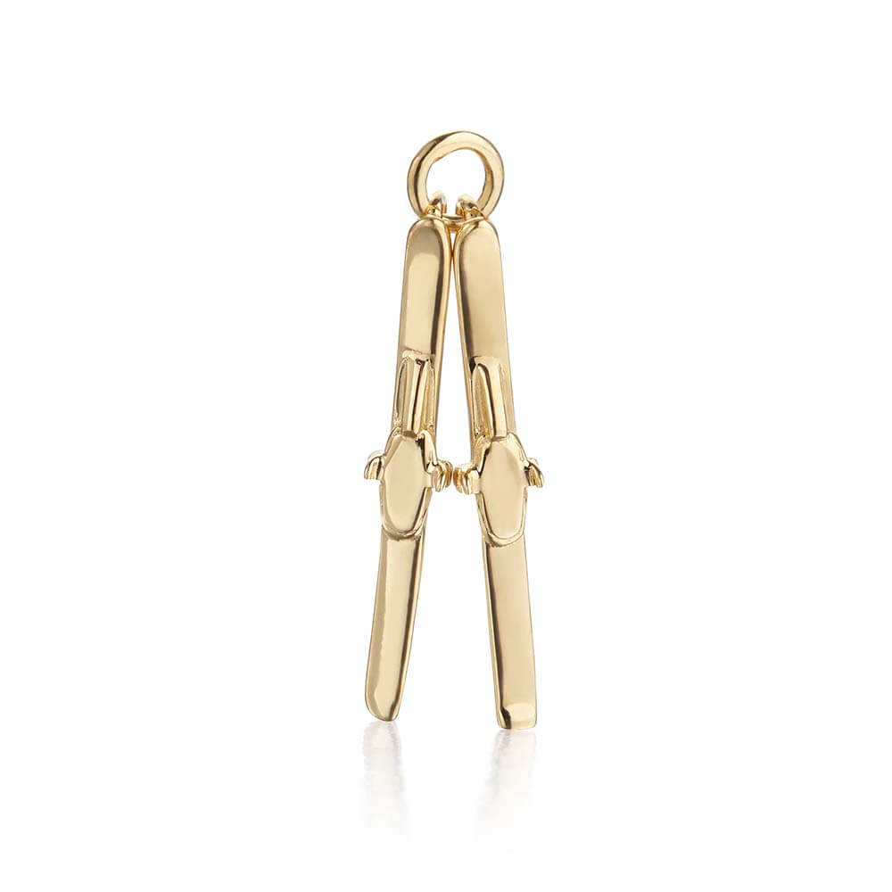 Skis Charm Gold – JET SET CANDY
