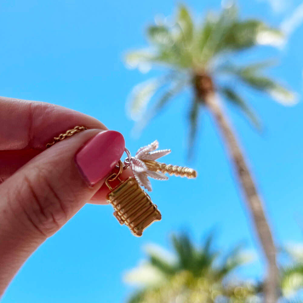 Gold Smart Suitcase Charm, Large - JET SET CANDY (7532598395128)