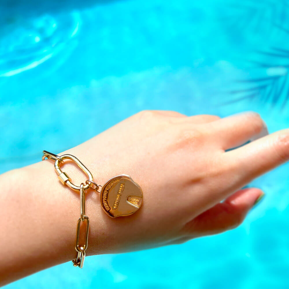 Gold Hamptons Spinner Charm - JET SET CANDY (1720173723706)