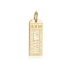 Solid Gold Caribbean Charm, SXM St. Maarten Luggage Tag - JET SET CANDY  (1720186929210)