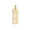 Gold Caribbean Charm, SXM St. Maarten Luggage Tag - JET SET CANDY  (1720186929210)