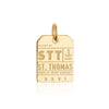 Gold Caribbean Charm, STT St. Thomas Luggage Tag - JET SET CANDY  (1720187846714)