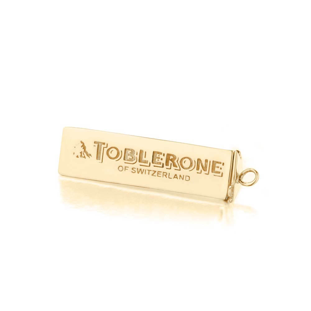 Gold Chocolate Charm, Swiss Toblerone (SHIPS JUNE) - JET SET CANDY  (1720177459258)