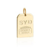 Gold Australia Charm, SYD Sydney Luggage Tag (SHIPS JUNE) - JET SET CANDY  (1720190369850)