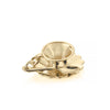 Tea Cup Charm London England Gold