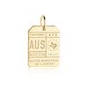 Solid Gold Texas Charm, AUS Austin Luggage Tag - JET SET CANDY  (2268483027002)