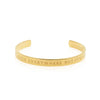 I Haven't Been Everywhere But It's On My List Cuff, Gold