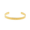 Not All Those Who Wander Are Lost Cuff, Gold