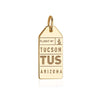 Gold Tucson, Arizona TUS Luggage Tag Charm - JET SET CANDY  (4477293527128)
