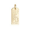 Gold Turks and Caicos Charm, PLS Luggage Tag - JET SET CANDY  (1720190566458)