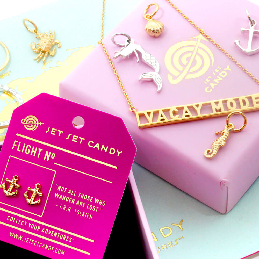 Sterling Silver Mermaid Charm - JET SET CANDY  (2351861104698)