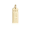 Solid Gold California Charm, VNY Van Nuys Luggage Tag - JET SET CANDY  (1720181719098)