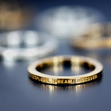 Explore Dream Discover Ring, Gold