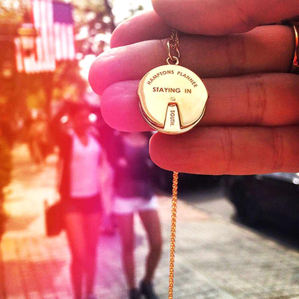 Gold Hamptons Spinner Charm - JET SET CANDY  (1720173723706)