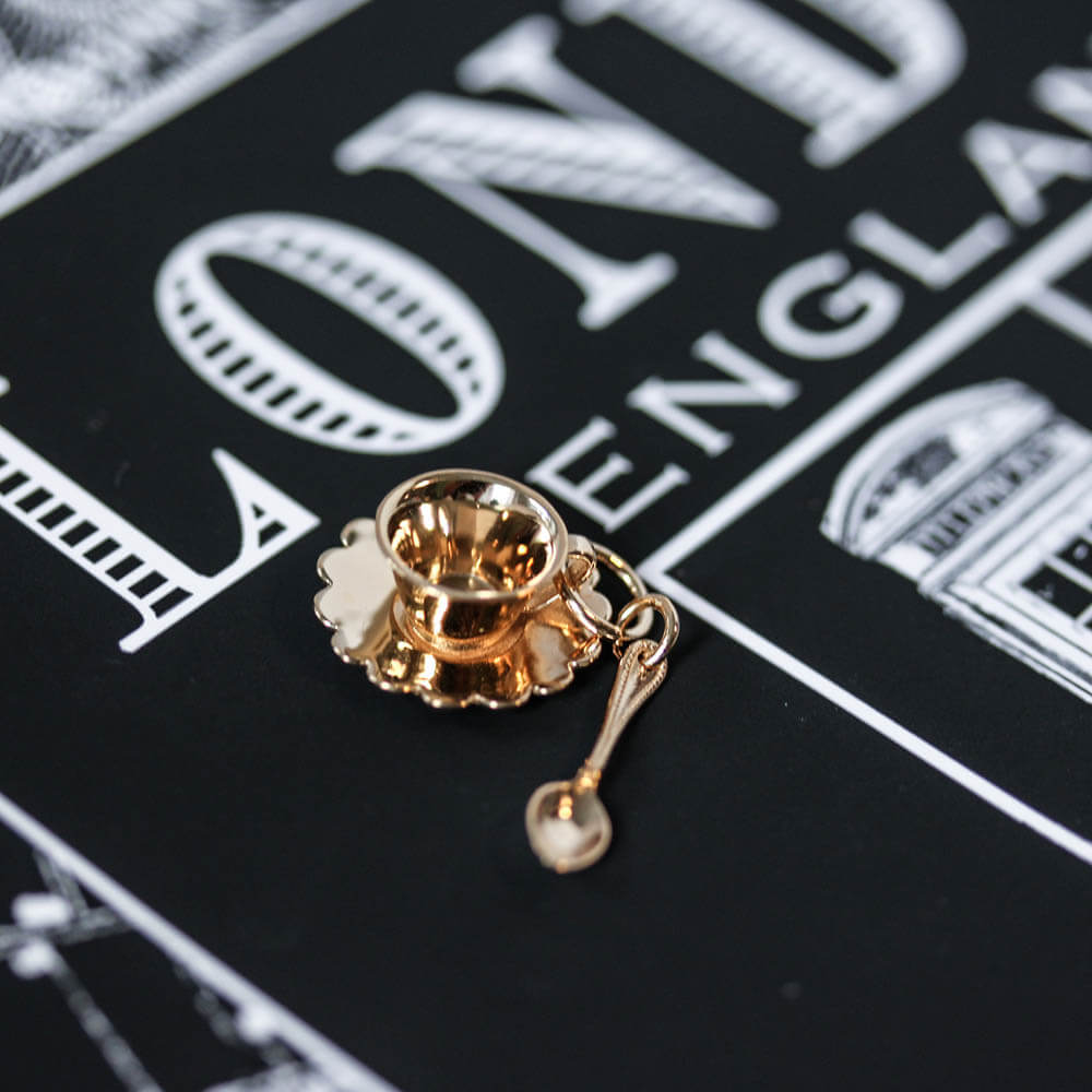 Gold London Charm, Tea Cup - JET SET CANDY  (1720169463866)