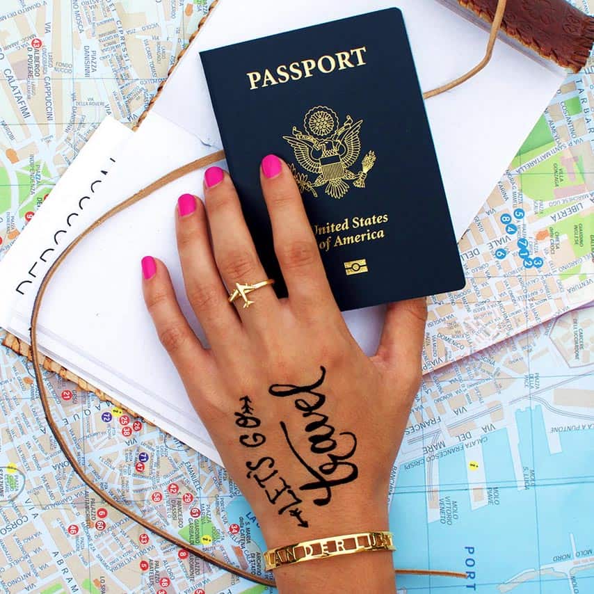 Gold Cutout Cuff Bracelet, Wanderlust - JET SET CANDY  (2307150774330)