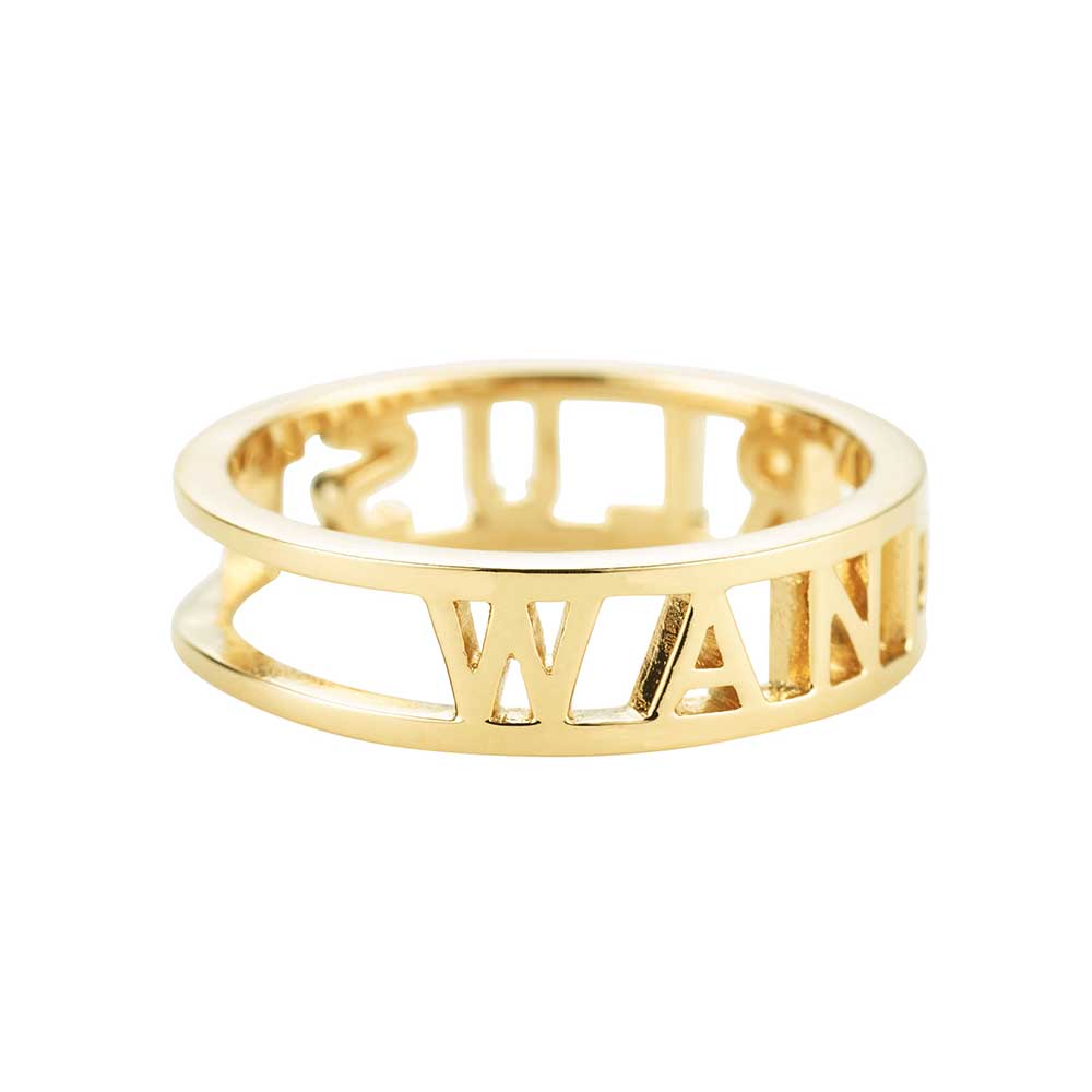 Gold Cutout Travel Ring, Wanderlust - JET SET CANDY  (1977344163898)