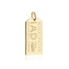 Washington USA IAD Luggage Tag Charm Solid Gold
