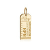 Solid Gold New York Charm, HPN Westchester County Luggage Tag - JET SET CANDY  (4338267619416)