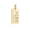 Solid Gold Vermeil Switzerland Charm, ZRH Zurich Luggage Tag - JET SET CANDY  (1720188600378)