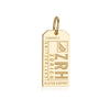 Gold Vermeil Switzerland Charm, ZRH Zurich Luggage Tag - JET SET CANDY  (1720188600378)