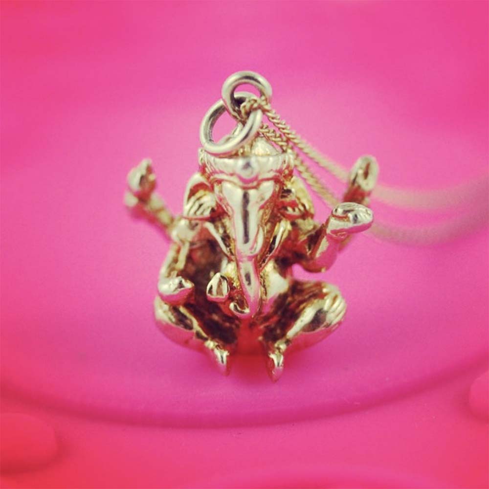 Gold Ganesha Charm - JET SET CANDY (1720169037882)