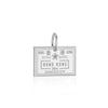 Hong Kong Passport Stamp Charm Silver