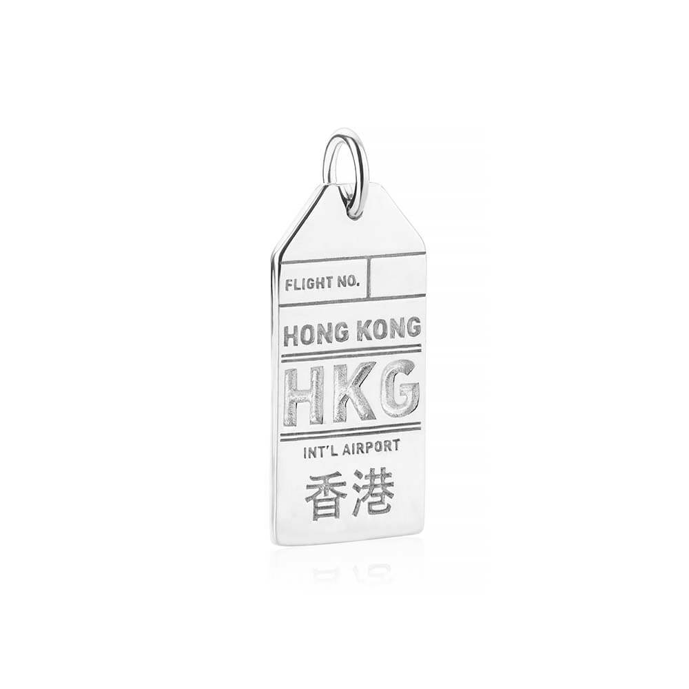 Silver Hong Kong Charm, HKG Luggage Tag - JET SET CANDY  (2283937071162)