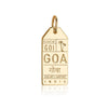 Gold India Charm, GOA Luggage Tag - JET SET CANDY  (1720188993594)