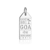Silver India Charm, GOA Luggage Tag - JET SET CANDY  (1720188960826)