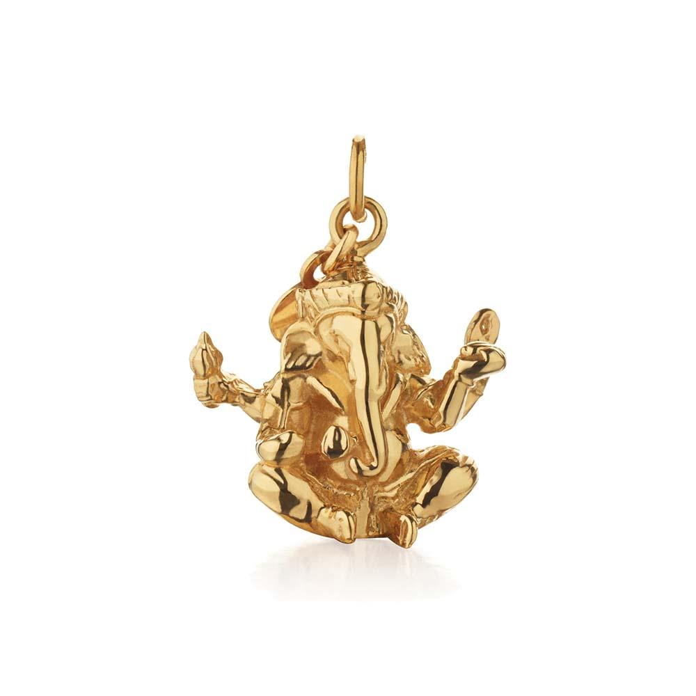 Gold Ganesha Charm - JET SET CANDY  (1720169037882)