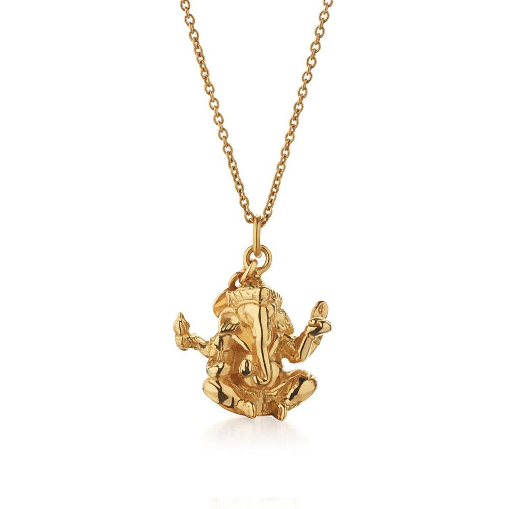 Gold Ganesha Charm - JET SET CANDY  (1720169037882)