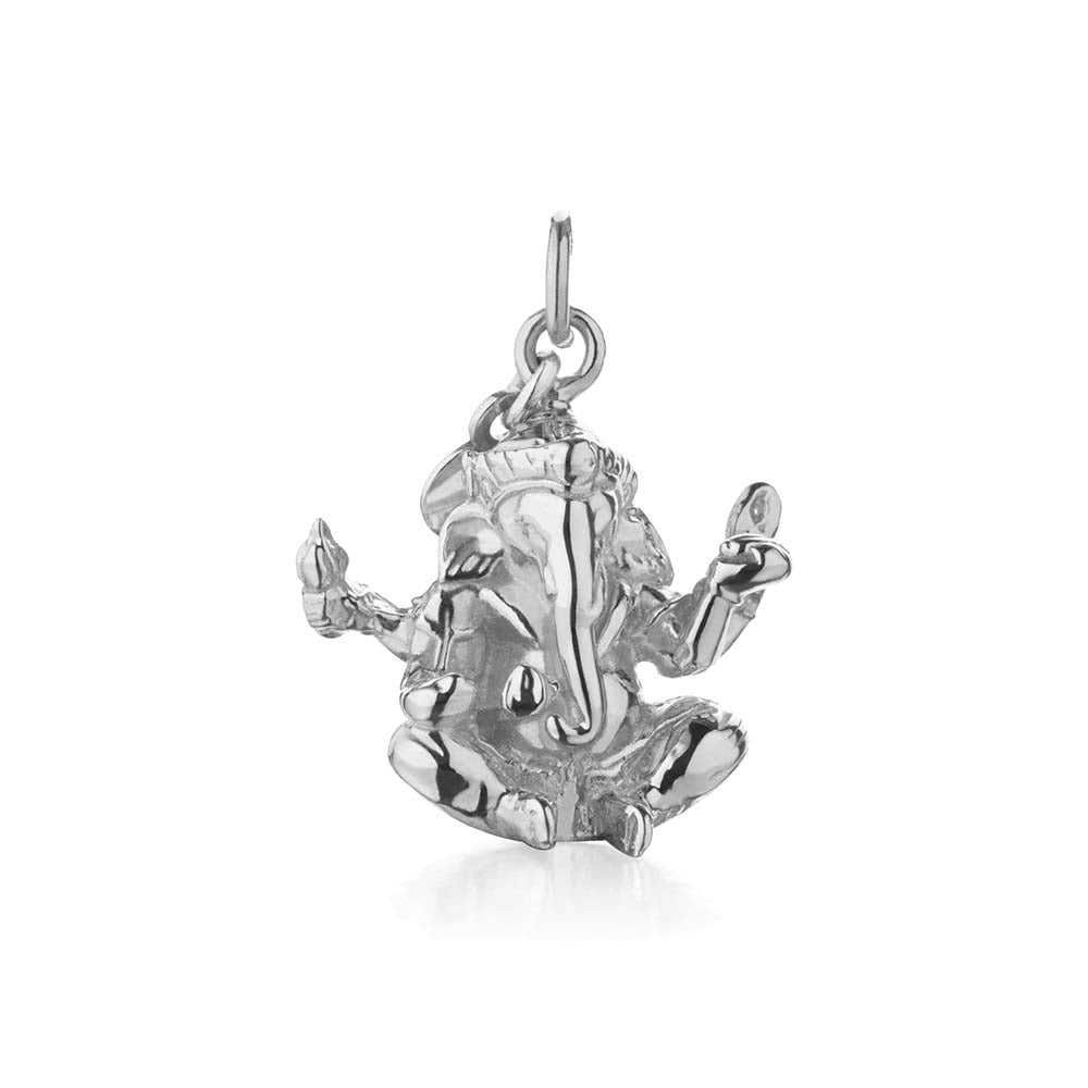 Silver Ganesha Charm (SHIPS JUNE) - JET SET CANDY  (1720168972346)