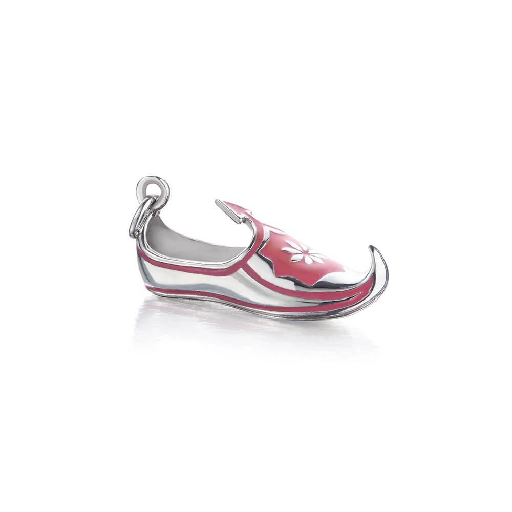 Silver India Charm, Indian Jutti Slipper - JET SET CANDY  (1720168677434)